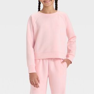 all in motion Pink Girls' Matching Sweatshirt and Jogger Set